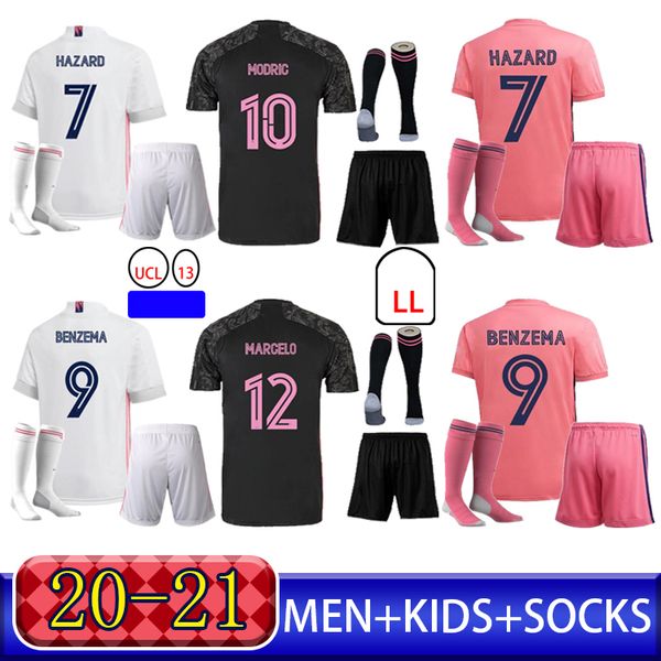 2020 soccer jersey ronaldo bale marcelo benzema hazard sergio ramos 2021 home away high-quality kids kit+socks football clothes, Black
2020 soccer jersey ronaldo bale marcelo benzema hazard sergio ramos 2021 home away high-quality kids kit+socks football clothes, Black