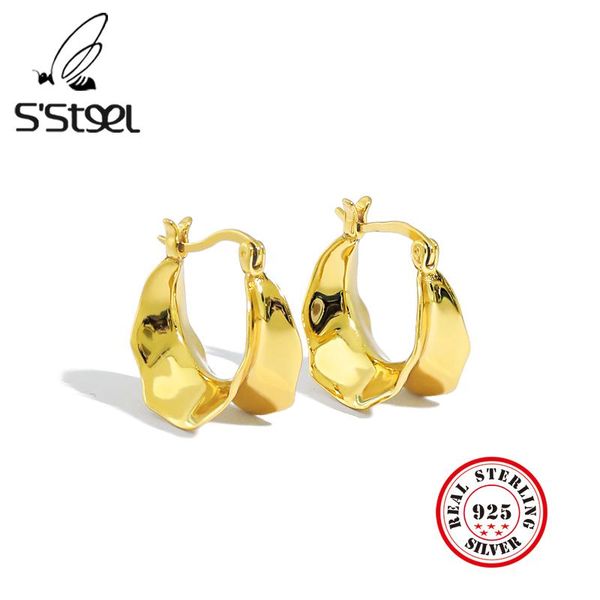 hoop & huggie s'steel irregular earrings sterling silver 925 for women korean personalized gold earings bijoux femme 2021 fine jewelry, Golden;silver
hoop & huggie s'steel irregular earrings sterling silver 925 for women korean personalized gold earings bijoux femme 2021 fine jewelry, Golden;silver