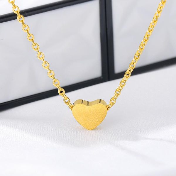 pendant necklaces valentine's day jewelry minimalism small heart necklace stainless steel chain statement chocker bijoux femme, Silver
pendant necklaces valentine's day jewelry minimalism small heart necklace stainless steel chain statement chocker bijoux femme, Silver