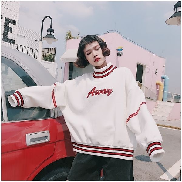 ulzzang women hoodies sweatshirts autumn korean style harajuku letter printed fleece turtleneck hoody female y200608, Black
ulzzang women hoodies sweatshirts autumn korean style harajuku letter printed fleece turtleneck hoody female y200608, Black