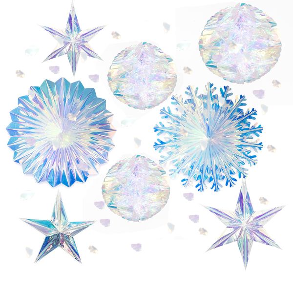 glowing iridescent rainbow film honeycomb ball snowflake pentagram hexagonal star ornament for christmas party shopwindow decor
glowing iridescent rainbow film honeycomb ball snowflake pentagram hexagonal star ornament for christmas party shopwindow decor