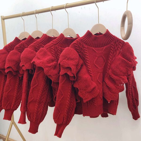 neck solid color children's round t-shirt winter cashmere women's pullover red sweater fashion pjet, Blue
neck solid color children's round t-shirt winter cashmere women's pullover red sweater fashion pjet, Blue
