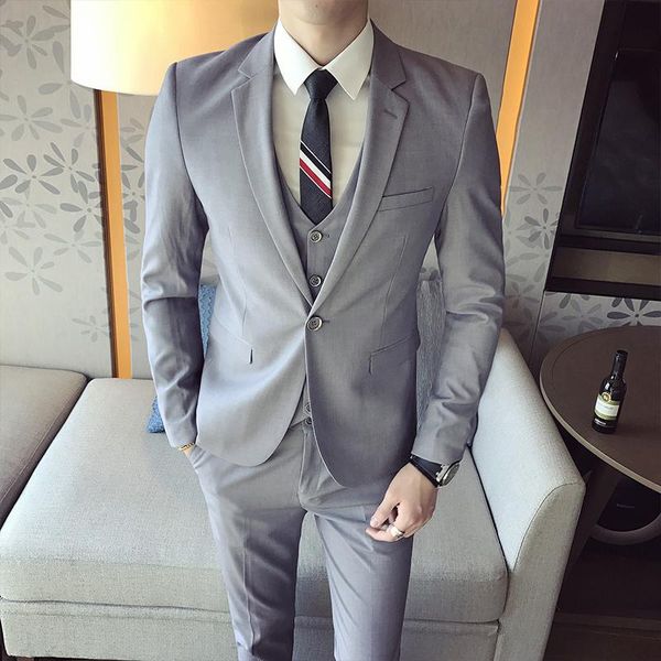 men's suits & blazers (jacket+vest+pants) british style fashion boutique wedding dress suit three-piece formal business 3xl-s, White;black
men's suits & blazers (jacket+vest+pants) british style fashion boutique wedding dress suit three-piece formal business 3xl-s, White;black