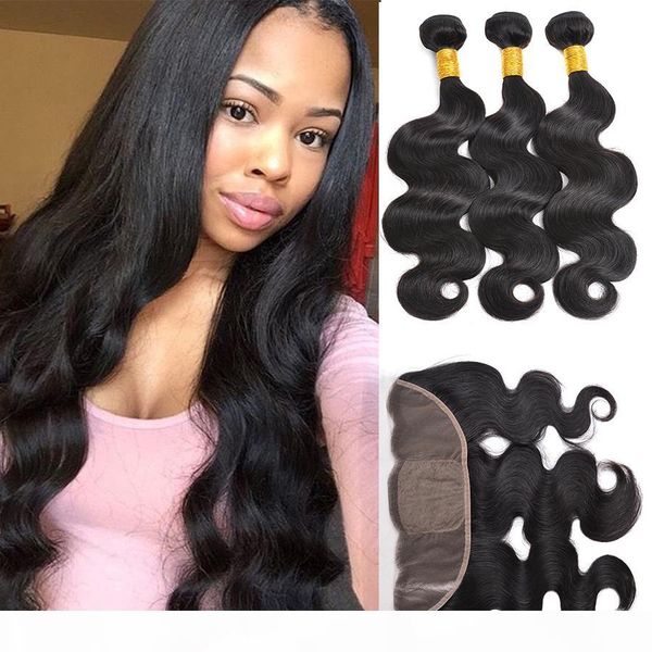 brazilian virgin hair body wave human hair weaves closure with 3 bundles peruvian straight hair extensions with 13x4 lace frontal closure, Black;brown
brazilian virgin hair body wave human hair weaves closure with 3 bundles peruvian straight hair extensions with 13x4 lace frontal closure, Black;brown