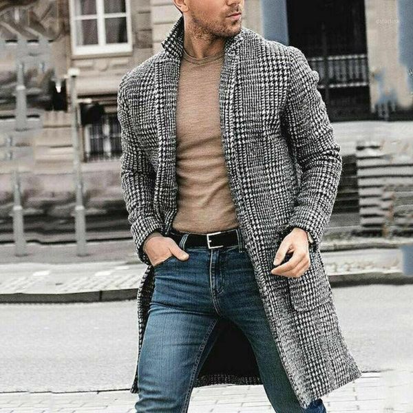 men winter trench coat slim fit turn down collar knit cuffs woolen coat business jacket overcoat1, Black
men winter trench coat slim fit turn down collar knit cuffs woolen coat business jacket overcoat1, Black