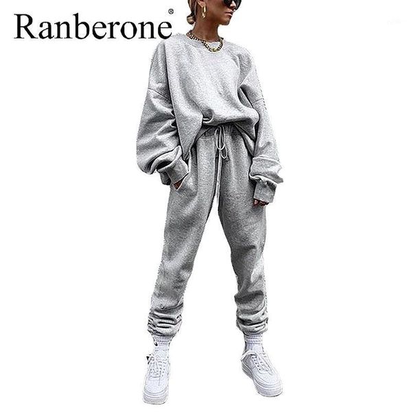 gym clothing ranberone women tracksuit oversized female sweatshirt elasticated trousers set fall winter outfits fashion solid sweatsuits 202, White;black
gym clothing ranberone women tracksuit oversized female sweatshirt elasticated trousers set fall winter outfits fashion solid sweatsuits 202, White;black