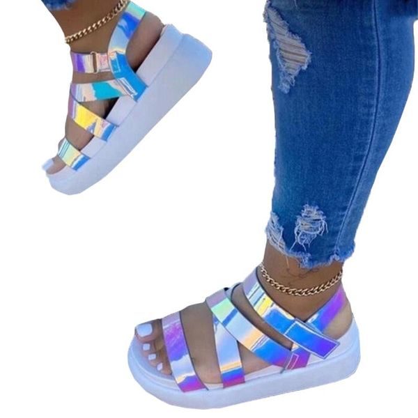 women summer ankle strap sandals rainbow color platform wedges heel peep toe fashion casual beach ladies shoes zapatos de mujer, Black
women summer ankle strap sandals rainbow color platform wedges heel peep toe fashion casual beach ladies shoes zapatos de mujer, Black