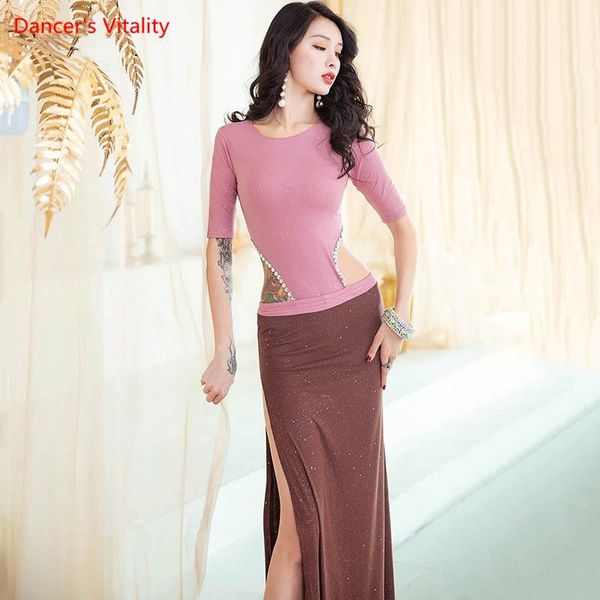 belly dance woman temperament practice clothes oriental dancewear female elegant shirt long skirt performance clothing suit, Black;red
belly dance woman temperament practice clothes oriental dancewear female elegant shirt long skirt performance clothing suit, Black;red