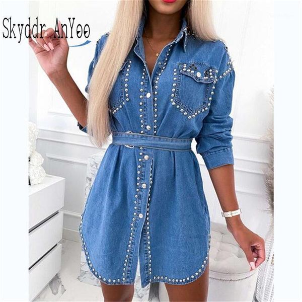 autumn denim shirt dress for women 2020 long sleeve turn-down collar bandage casual dresses pockets design elegant ladies dress1, Black;gray
autumn denim shirt dress for women 2020 long sleeve turn-down collar bandage casual dresses pockets design elegant ladies dress1, Black;gray