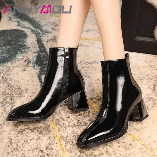 annymoli high heel woman boots block heel ankle boots round toe shoes zip female short autumn winter black large size 43
annymoli high heel woman boots block heel ankle boots round toe shoes zip female short autumn winter black large size 43