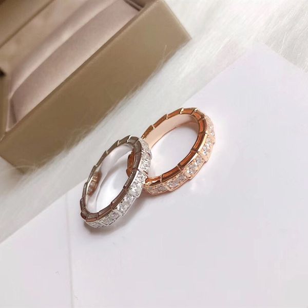 classic snake series single row diamond design ring fashion all-match sterling silver simple and generous ring ing, Red;brown
classic snake series single row diamond design ring fashion all-match sterling silver simple and generous ring ing, Red;brown
