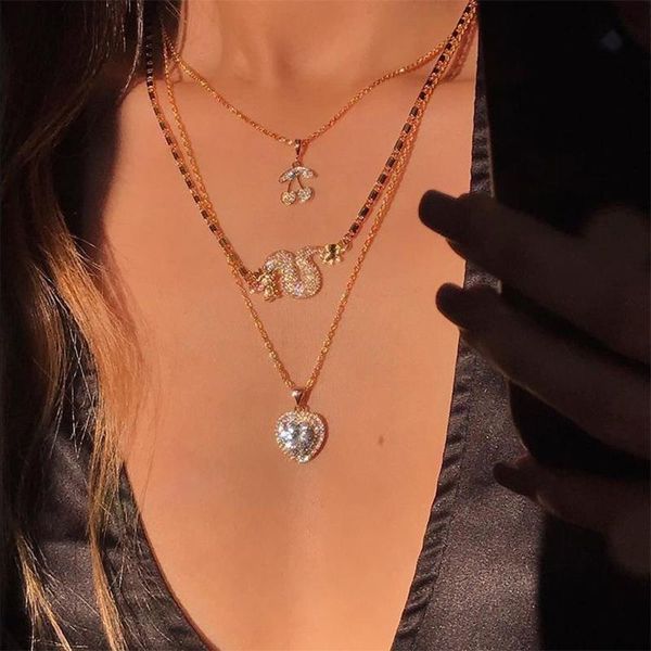 pendant necklaces 3pcs/set bohemia women set heart cherry dragon crystal clavicle chain gold necklace birthday party female jewelry, Silver
pendant necklaces 3pcs/set bohemia women set heart cherry dragon crystal clavicle chain gold necklace birthday party female jewelry, Silver