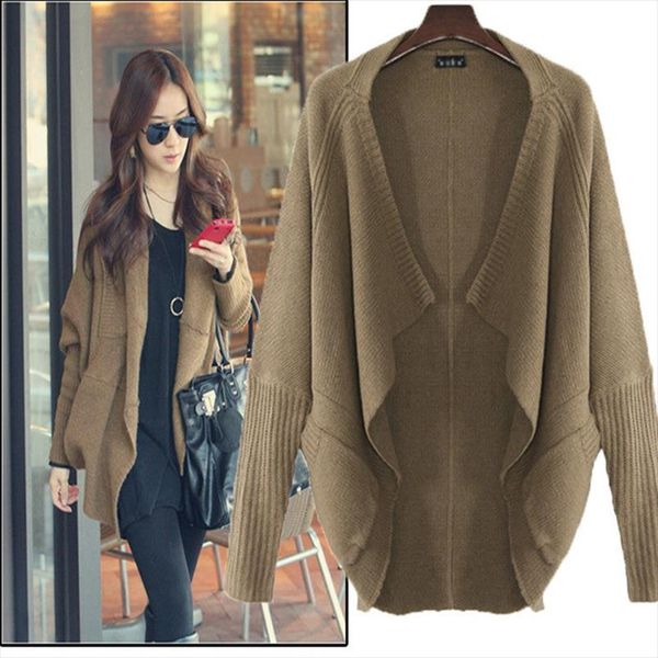 2016 new fashion women casual knitted sweater long sleeve coat jacket outwear cardigan female a1137, White;black
2016 new fashion women casual knitted sweater long sleeve coat jacket outwear cardigan female a1137, White;black