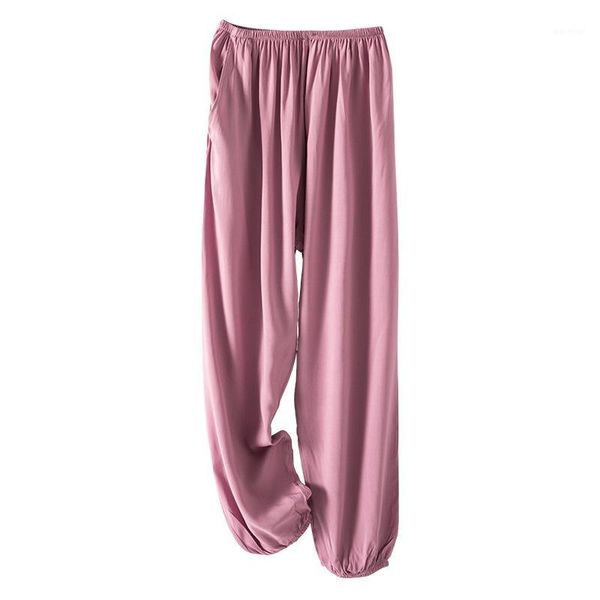sleep panties loose satin women new lounge mosquito prevent soft comfortable smooth pajama pants casual homewear nightwear1, Black;red 
sleep panties loose satin women new lounge mosquito prevent soft comfortable smooth pajama pants casual homewear nightwear1, Black;red