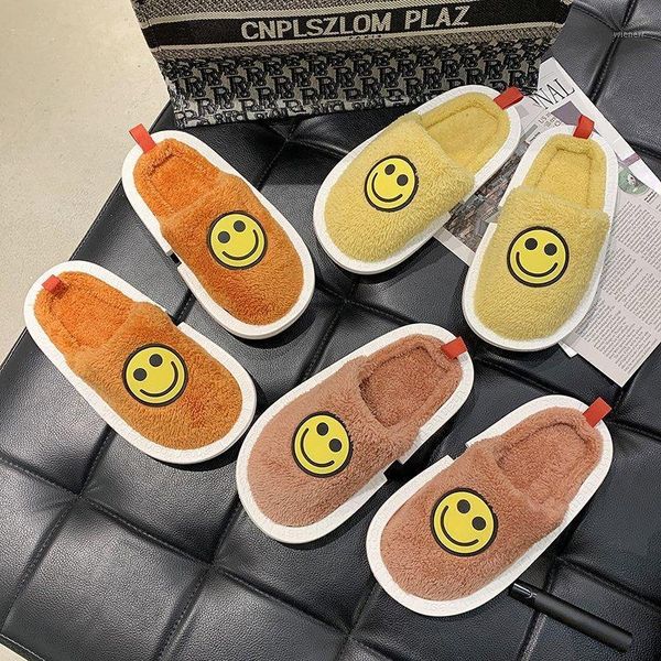 winter warm flat non-slip slippers woman cute plush smile slippers home indoor cotton slipper faux fur slides house slipper1, Black
winter warm flat non-slip slippers woman cute plush smile slippers home indoor cotton slipper faux fur slides house slipper1, Black