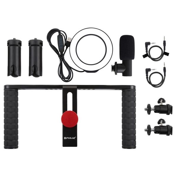 flash heads puluz 4 in 1 vlogging live broadcast ring led selfie light smartphone video bracket kits+microphone+mount+cold shoe tripod head
flash heads puluz 4 in 1 vlogging live broadcast ring led selfie light smartphone video bracket kits+microphone+mount+cold shoe tripod head