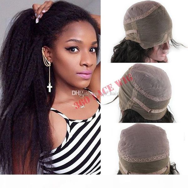 kinky straight 360 lace wig 130% density brazilian virgn italian coarse yaki 360 full lace wigs with baby hair glueless wig for woman, Black;brown
kinky straight 360 lace wig 130% density brazilian virgn italian coarse yaki 360 full lace wigs with baby hair glueless wig for woman, Black;brown