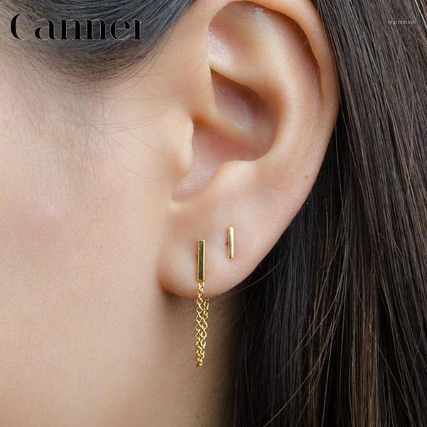 simple 925 sterling silver tassel earrings for women minimalist gold silver chain back hanging stud earrings fashion jewelry1, Golden;silver
simple 925 sterling silver tassel earrings for women minimalist gold silver chain back hanging stud earrings fashion jewelry1, Golden;silver