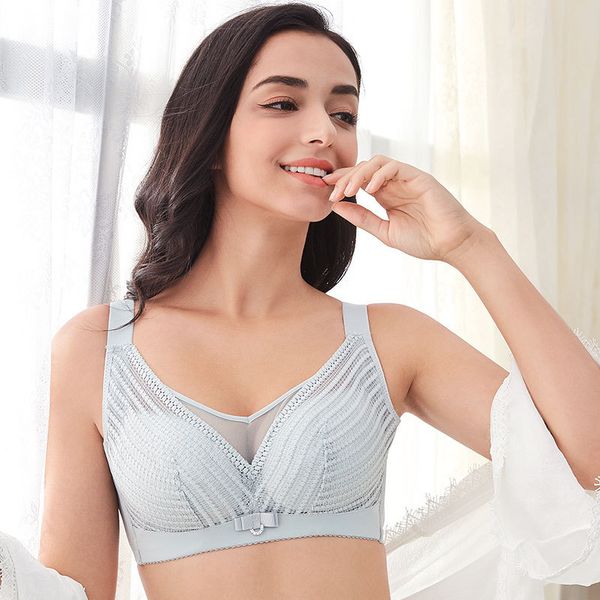 Sexy Bra Large Size Thin Cup Wireless Push Up Lace Bralette Soft Breathable Underwear Bras for Women Pink Brasier Mujer Brallete, Gray
Sexy Bra Large Size Thin Cup Wireless Push Up Lace Bralette Soft Breathable Underwear Bras for Women Pink Brasier Mujer Brallete, Gray