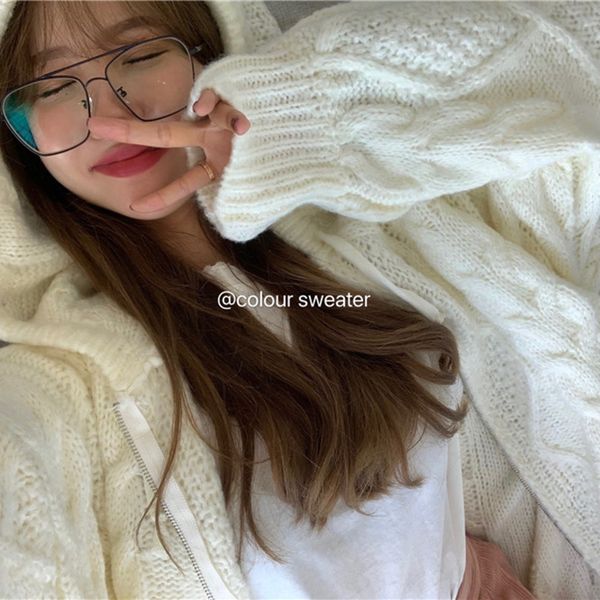 hooded twist cardigan jacket women's autumn sweatersweater sweater winter 2019 new long sleeve lazy thickened loose knit y5uyf y5uyf, White;black
hooded twist cardigan jacket women's autumn sweatersweater sweater winter 2019 new long sleeve lazy thickened loose knit y5uyf y5uyf, White;black
