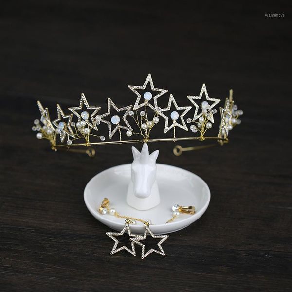 Fashion Stars Crowns With Earrings Tiara And Crown Wedding Hair Accessories Bridal Hair Jewelry Tiaras Noiva Pearl Women Diadem1, Silver
Fashion Stars Crowns With Earrings Tiara And Crown Wedding Hair Accessories Bridal Hair Jewelry Tiaras Noiva Pearl Women Diadem1, Silver