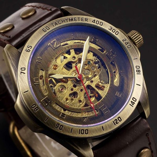 men's leisure fashion shenhua hollow nostalgic out style automatic mechanical watchtvui, Slivery;brown
men's leisure fashion shenhua hollow nostalgic out style automatic mechanical watchtvui, Slivery;brown