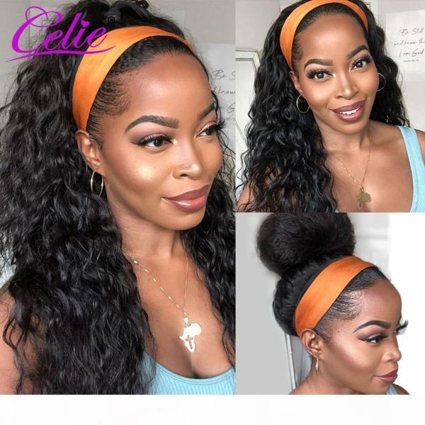 celie headband wig water wave wig 150 density glueless wet and wavy ice silk scarf headband wigs water wave lace front, Black;brown
celie headband wig water wave wig 150 density glueless wet and wavy ice silk scarf headband wigs water wave lace front, Black;brown
