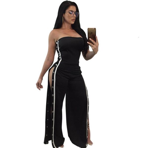strapless wide leg jumpsuit women off the shoulder clubwear overalls loose side button long pants romper womens jumpsuit, Black;white
strapless wide leg jumpsuit women off the shoulder clubwear overalls loose side button long pants romper womens jumpsuit, Black;white