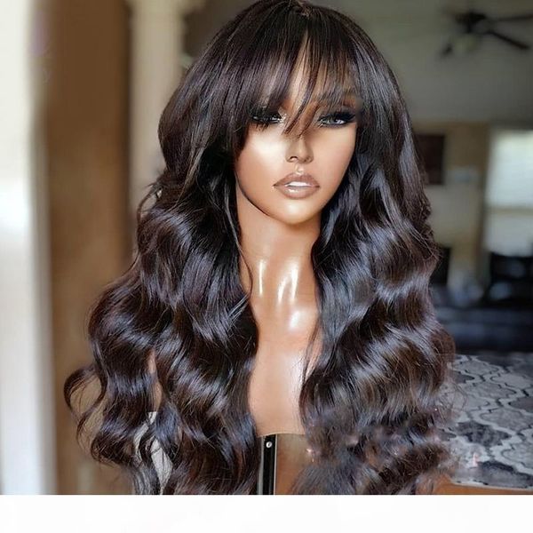 lace front wig peruvian remy full fringe wig human hair glueless silk lace wig with bangs bleached knots for black women, Black;brown
lace front wig peruvian remy full fringe wig human hair glueless silk lace wig with bangs bleached knots for black women, Black;brown