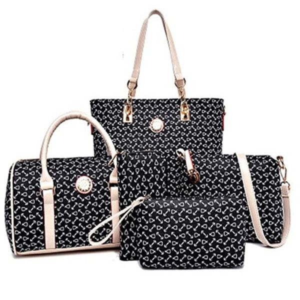 fashion women handbag set 6 pcs pu leather tote purse set multi-purpose classic shoulder bag sale, Black;red
fashion women handbag set 6 pcs pu leather tote purse set multi-purpose classic shoulder bag sale, Black;red