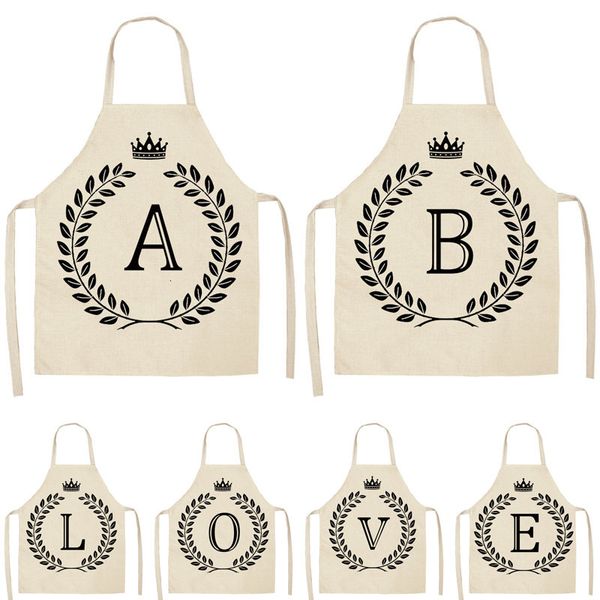 crown letter alphabet printed kitchen apron woman man cotton linen aprons for cooking home cleaning tools 53*65cm zm1002
crown letter alphabet printed kitchen apron woman man cotton linen aprons for cooking home cleaning tools 53*65cm zm1002