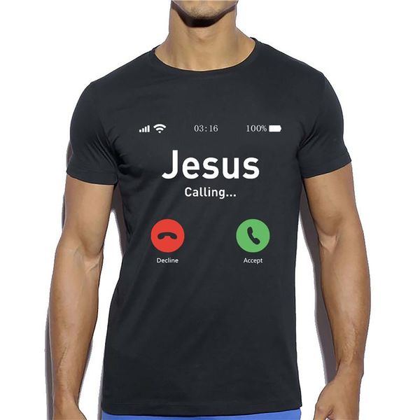 jesus t shirt funny jesus calling accept or decline interesting design printed men t-shirt cotton short sleeve streetwear, White;black
jesus t shirt funny jesus calling accept or decline interesting design printed men t-shirt cotton short sleeve streetwear, White;black