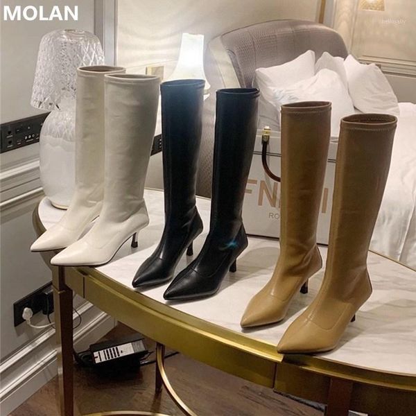 new fashion warm plush knee high boots thin heels good leather poined brand design socofy shoes women footwear1, Black
new fashion warm plush knee high boots thin heels good leather poined brand design socofy shoes women footwear1, Black