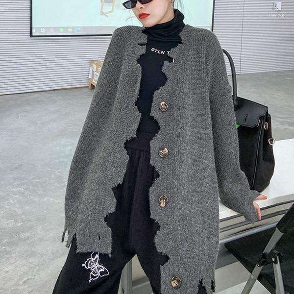 hip hop hole ripped cardigan sweaters women 2020 cozy fashionable harajuku gray knitted cardigan for woman loose lt013s501, White
hip hop hole ripped cardigan sweaters women 2020 cozy fashionable harajuku gray knitted cardigan for woman loose lt013s501, White