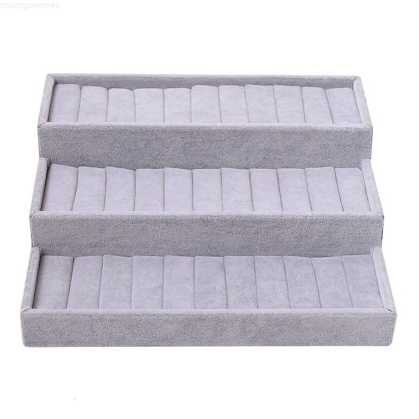holder velvet box jewelry display tray ring earring storage organizer, Golden;silver
holder velvet box jewelry display tray ring earring storage organizer, Golden;silver