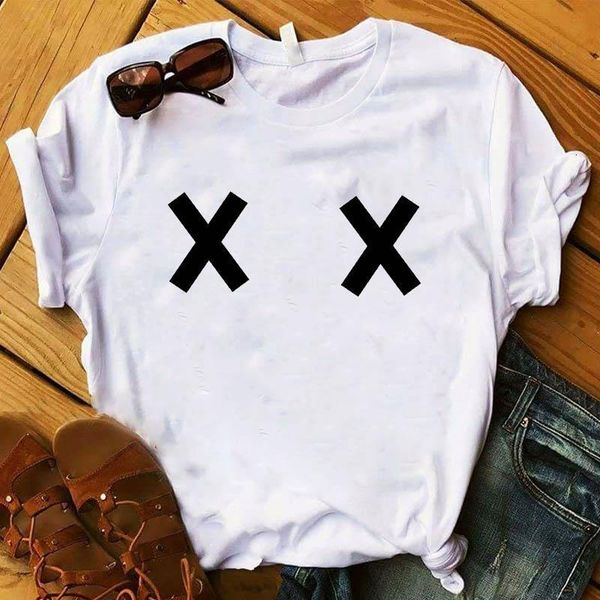 women lady t shirt funny chest printed tshirt ladies short sleeve loose tee shirt women female clothes graphic t-shirt, White
women lady t shirt funny chest printed tshirt ladies short sleeve loose tee shirt women female clothes graphic t-shirt, White