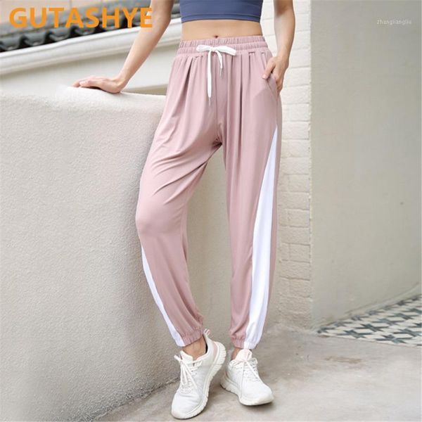yoga outfits gutashye casual sports gym pants women loose running breathable quick-drying beam-leg pants1, White;red
yoga outfits gutashye casual sports gym pants women loose running breathable quick-drying beam-leg pants1, White;red