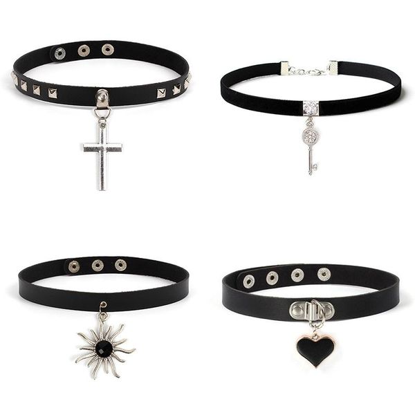 gothic pu leather cross sun key heart necklace spike choker women collar necklace rock punk chocker statement jewelry, Golden;silver
gothic pu leather cross sun key heart necklace spike choker women collar necklace rock punk chocker statement jewelry, Golden;silver