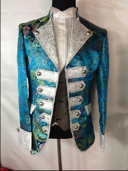 2020 suit three-piece blue men flower court dress bar singer courthouse clothes european nightclub show stage attire huoz, White;black
2020 suit three-piece blue men flower court dress bar singer courthouse clothes european nightclub show stage attire huoz, White;black
