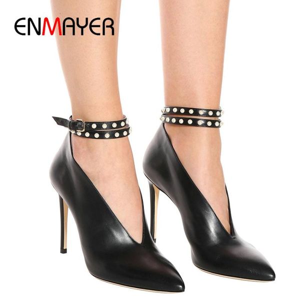 enmayer women shoes high heel pointed toe party buckle strap thin heels women shoes spring/autumn mature 2020 pumps 34-43, Black
enmayer women shoes high heel pointed toe party buckle strap thin heels women shoes spring/autumn mature 2020 pumps 34-43, Black