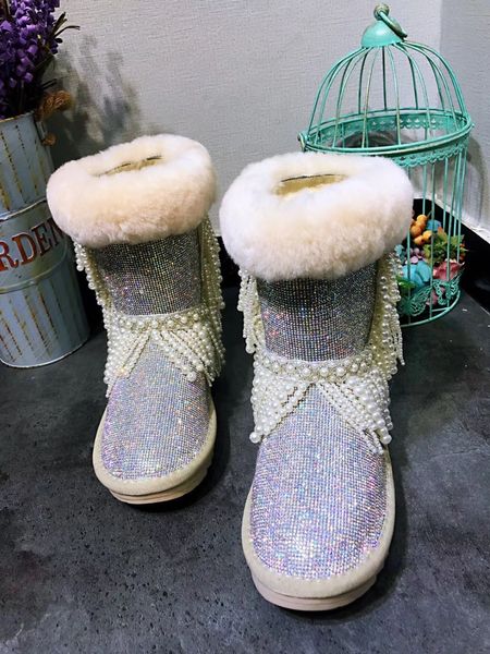 2020 new handicraft filled with diamond pearl snow booties rabbit skin creative cotton fur shoes 7tbp, Black
2020 new handicraft filled with diamond pearl snow booties rabbit skin creative cotton fur shoes 7tbp, Black