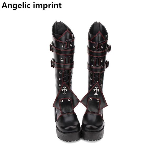 angelic imprint new mori girl women motorcycle punk boots lady lolita shoes woman princess high heels dress cool pumps 8cm 35-40, Black
angelic imprint new mori girl women motorcycle punk boots lady lolita shoes woman princess high heels dress cool pumps 8cm 35-40, Black