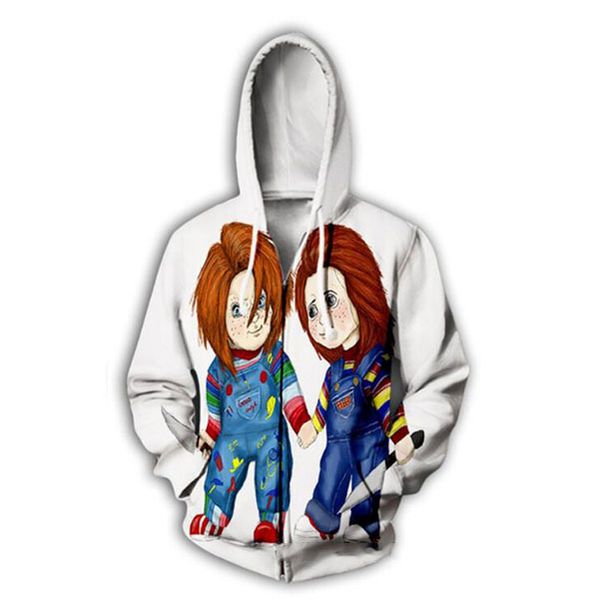 new fashion men women child of chucky play funny 3d printed hoodies coat zipper jacket streetwear hk019
new fashion men women child of chucky play funny 3d printed hoodies coat zipper jacket streetwear hk019