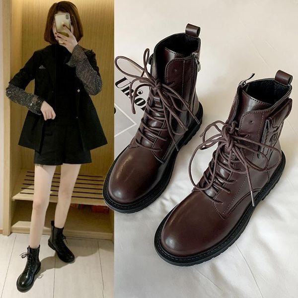 women's mid calf boots round toe autumn shoes booties woman 2020 low heel boots-women winter footwear zipper rubber, Black
women's mid calf boots round toe autumn shoes booties woman 2020 low heel boots-women winter footwear zipper rubber, Black