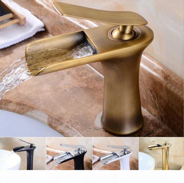 european style brass retro basin faucet waterfall style out water counter basin tap l home and cold water mixed bibcock
european style brass retro basin faucet waterfall style out water counter basin tap l home and cold water mixed bibcock