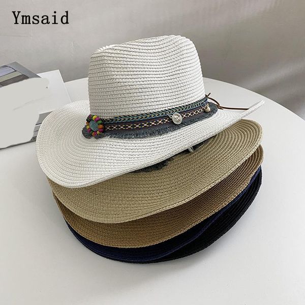 new summer straw hat for men women sun hat tassel decoration jazz panama hats fedora wide brim sun protection vacation beach, Blue;gray
new summer straw hat for men women sun hat tassel decoration jazz panama hats fedora wide brim sun protection vacation beach, Blue;gray