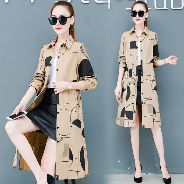 khaki windbreaker new female 2020 spring and autumn women trench print popular long loose coat outwear pocket outfit leisure, Tan;black
khaki windbreaker new female 2020 spring and autumn women trench print popular long loose coat outwear pocket outfit leisure, Tan;black