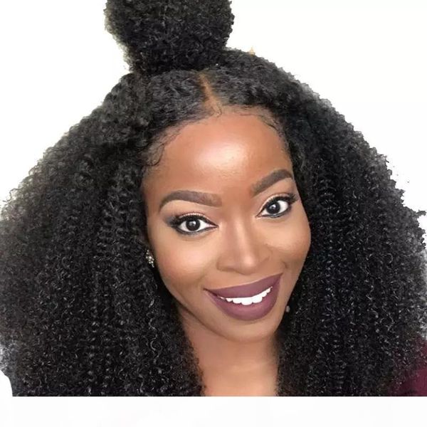 afro kinky curly human hair wig for black women pre plucked real virgin brazilian hair afro kinky lace front wigs bleached knots, Black;brown
afro kinky curly human hair wig for black women pre plucked real virgin brazilian hair afro kinky lace front wigs bleached knots, Black;brown