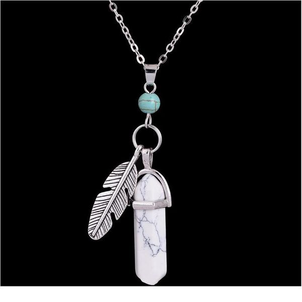 vintage feather necklace hexagonal reiki chakra natural stone crystal quartz charm pendants women men jllysk, Black
vintage feather necklace hexagonal reiki chakra natural stone crystal quartz charm pendants women men jllysk, Black