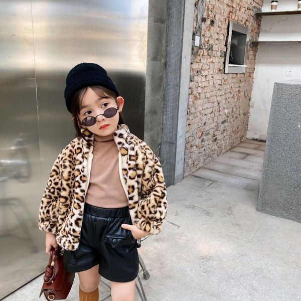 jackets 2021 autumn winter arrival girls long sleeve leopard fleece coat kids thick, Blue;gray 
jackets 2021 autumn winter arrival girls long sleeve leopard fleece coat kids thick, Blue;gray
